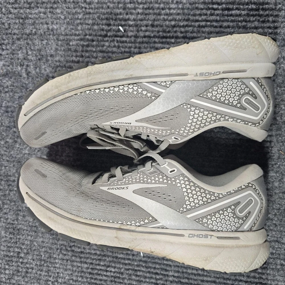 Brooks Ghost 14 Shoes‎ Womens Size 9.5 Gray Running Cushioned Mesh Sneakers